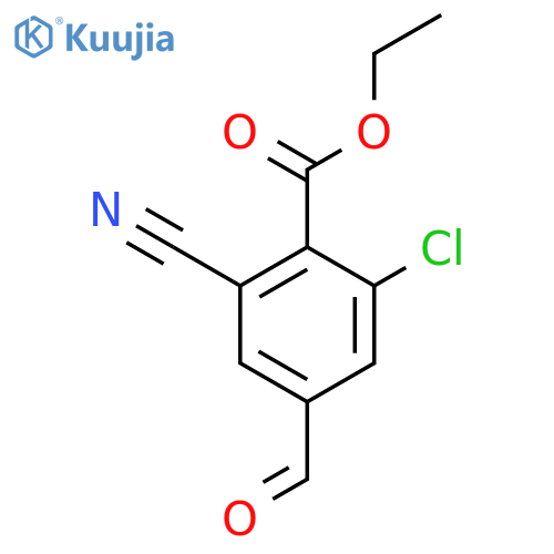 Ethyl 2-chloro-6-cyano-4-formylbenzoate structure