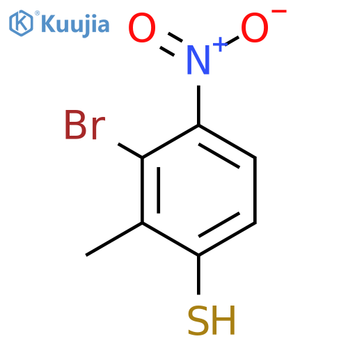 3-Bromo-2-methyl-4-nitrothiophenol structure