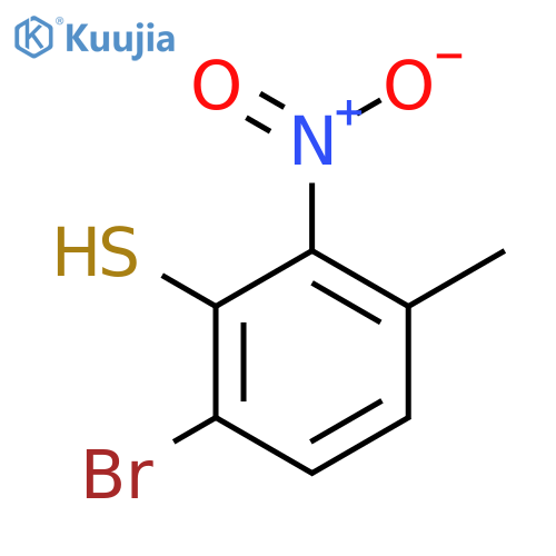 6-Bromo-3-methyl-2-nitrothiophenol structure