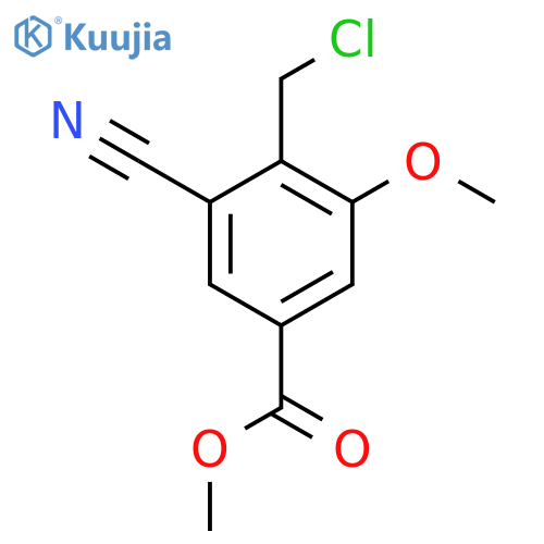 Methyl 4-chloromethyl-3-cyano-5-methoxybenzoate structure