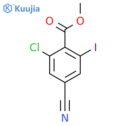 Methyl 2-chloro-4-cyano-6-iodobenzoate structure