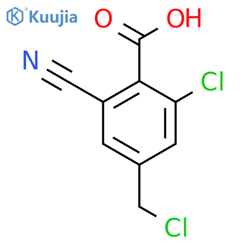 2-Chloro-4-chloromethyl-6-cyanobenzoic acid structure