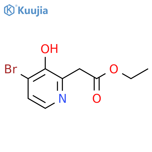 Ethyl 4-bromo-3-hydroxypyridine-2-acetate structure