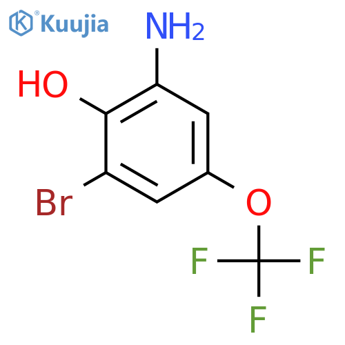 Nc1cc(OC(F)(F)F)cc(Br)c1O structure