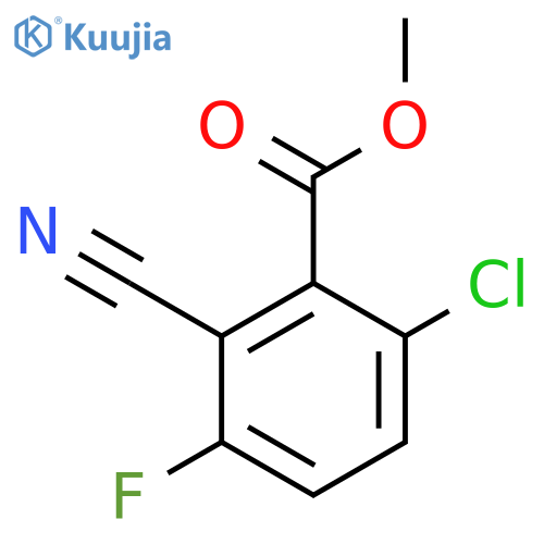 Methyl 6-chloro-2-cyano-3-fluorobenzoate structure