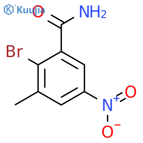 2-Bromo-3-methyl-5-nitrobenzamide structure