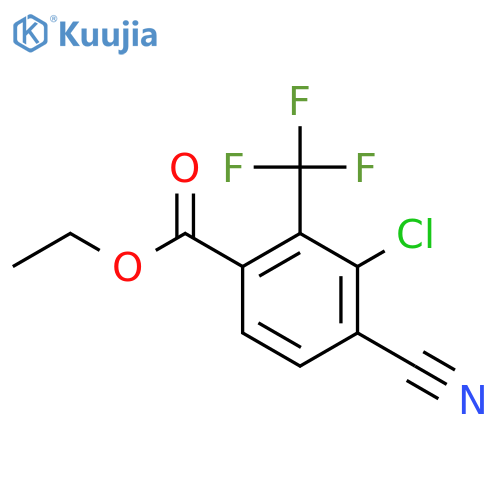 Ethyl 3-chloro-4-cyano-2-(trifluoromethyl)benzoate structure