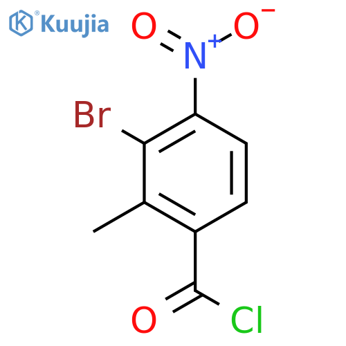 3-Bromo-2-methyl-4-nitrobenzoyl chloride structure