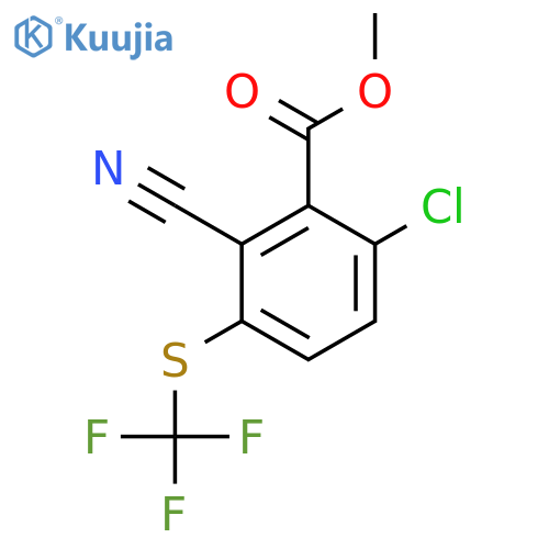 Methyl 6-chloro-2-cyano-3-(trifluoromethylthio)benzoate structure