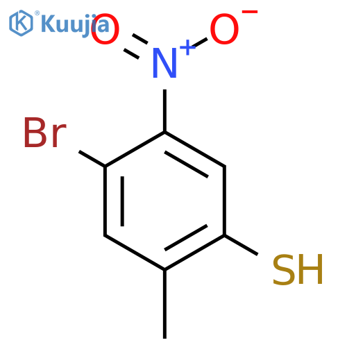 4-Bromo-2-methyl-5-nitrothiophenol structure