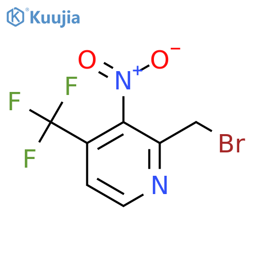 2-Bromomethyl-3-nitro-4-(trifluoromethyl)pyridine structure