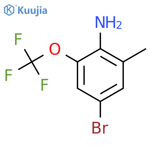 4-Bromo-2-methyl-6-(trifluoromethoxy)aniline structure