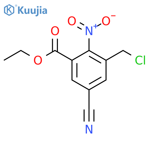 Ethyl 3-chloromethyl-5-cyano-2-nitrobenzoate structure