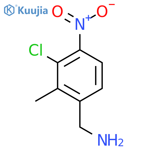 3-Chloro-2-methyl-4-nitrobenzylamine structure
