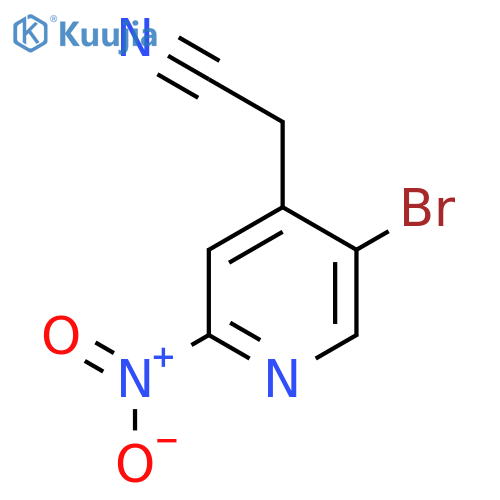 5-Bromo-2-nitropyridine-4-acetonitrile structure