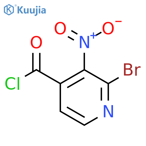 2-Bromo-3-nitropyridine-4-carbonyl chloride structure