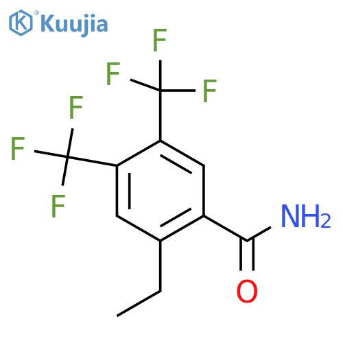 4,5-Bis(trifluoromethyl)-2-ethylbenzamide structure