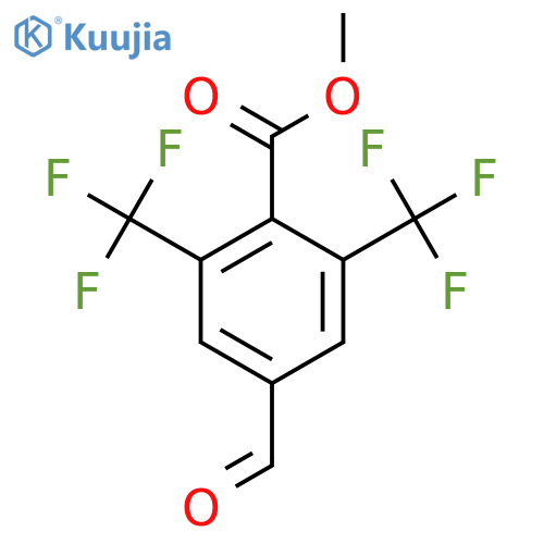 Methyl 2,6-bis(trifluoromethyl)-4-formylbenzoate structure
