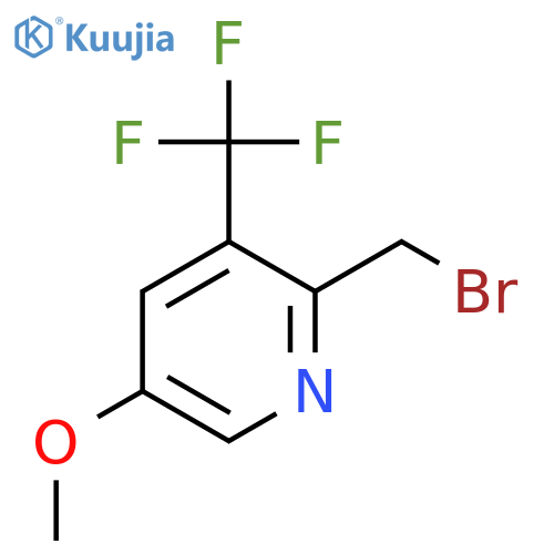 2-Bromomethyl-5-methoxy-3-(trifluoromethyl)pyridine structure