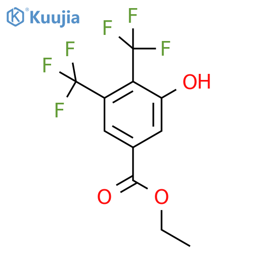 Ethyl 3,4-bis(trifluoromethyl)-5-hydroxybenzoate structure