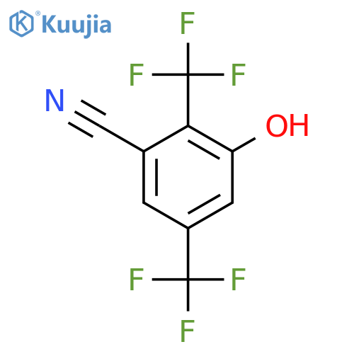 2,5-Bis(trifluoromethyl)-3-hydroxybenzonitrile structure