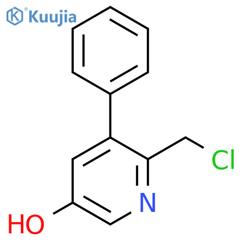 2-Chloromethyl-5-hydroxy-3-phenylpyridine structure