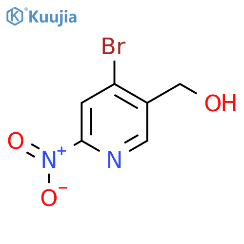 4-Bromo-2-nitropyridine-5-methanol structure