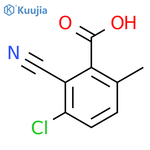 3-Chloro-2-cyano-6-methylbenzoic acid structure
