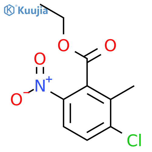 Ethyl 3-chloro-2-methyl-6-nitrobenzoate structure
