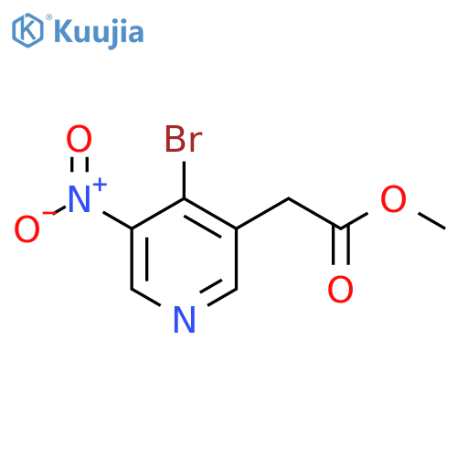 Methyl 4-bromo-3-nitropyridine-5-acetate structure