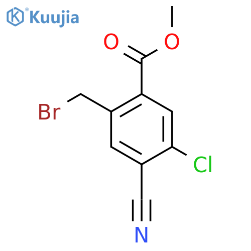 Methyl 2-bromomethyl-5-chloro-4-cyanobenzoate structure