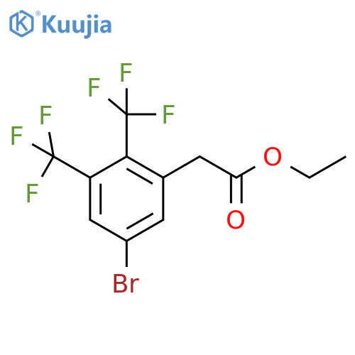 Ethyl 2,3-bis(trifluoromethyl)-5-bromophenylacetate structure