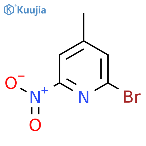 2-Bromo-4-methyl-6-nitropyridine structure