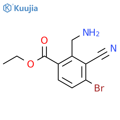Ethyl 2-aminomethyl-4-bromo-3-cyanobenzoate structure