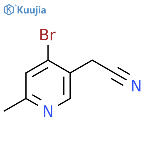 4-Bromo-2-methylpyridine-5-acetonitrile structure