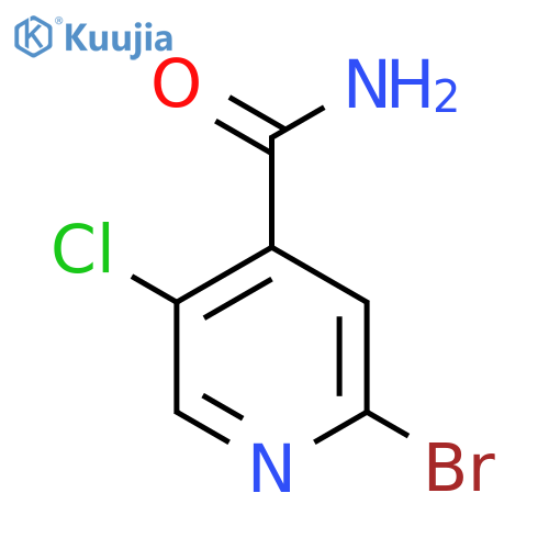 2-Bromo-5-chloroisonicotinamide structure
