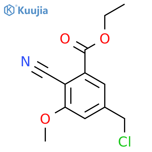 Ethyl 5-chloromethyl-2-cyano-3-methoxybenzoate structure
