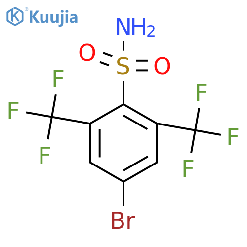 2,6-Bis(trifluoromethyl)-4-bromobenzenesulfonamide structure