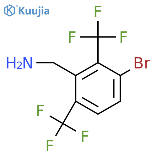 2,6-Bis(trifluoromethyl)-3-bromobenzylamine structure