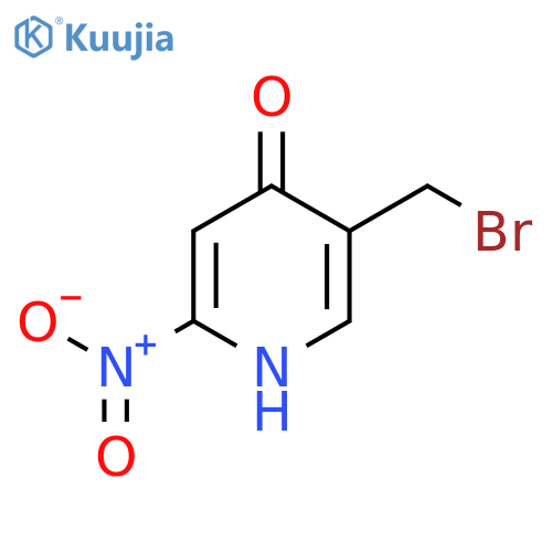 5-Bromomethyl-4-hydroxy-2-nitropyridine structure