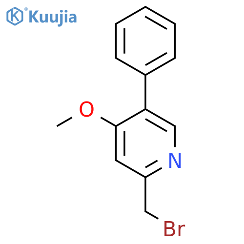 2-Bromomethyl-4-methoxy-5-phenylpyridine structure