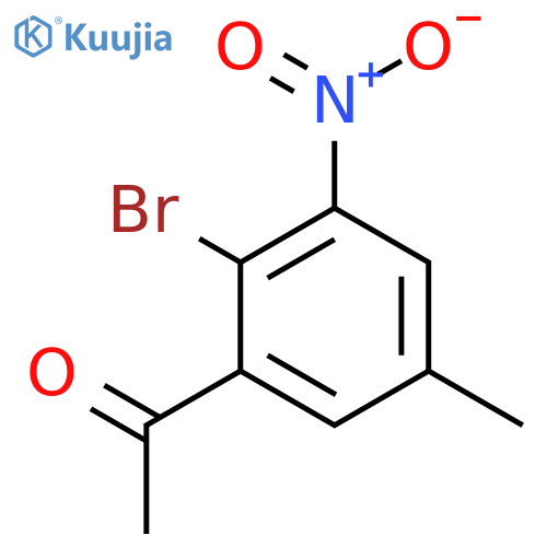 2'-Bromo-5'-methyl-3'-nitroacetophenone structure