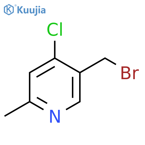 5-(Bromomethyl)-4-chloro-2-methylpyridine structure
