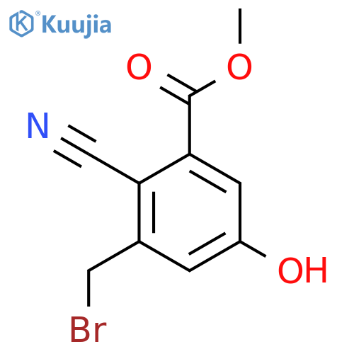 Methyl 3-bromomethyl-2-cyano-5-hydroxybenzoate structure