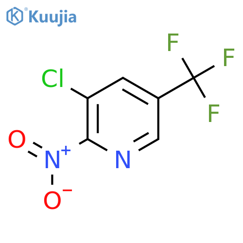 3-Chloro-2-nitro-5-(trifluoromethyl)pyridine structure