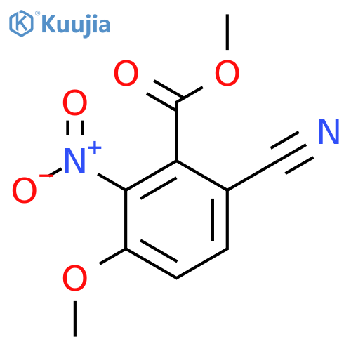 Methyl 6-cyano-3-methoxy-2-nitrobenzoate structure