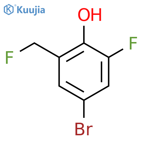 4-Bromo-2-fluoro-6-(fluoromethyl)phenol structure