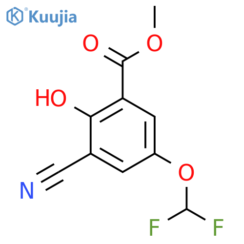 Methyl 3-cyano-5-difluoromethoxy-2-hydroxybenzoate structure