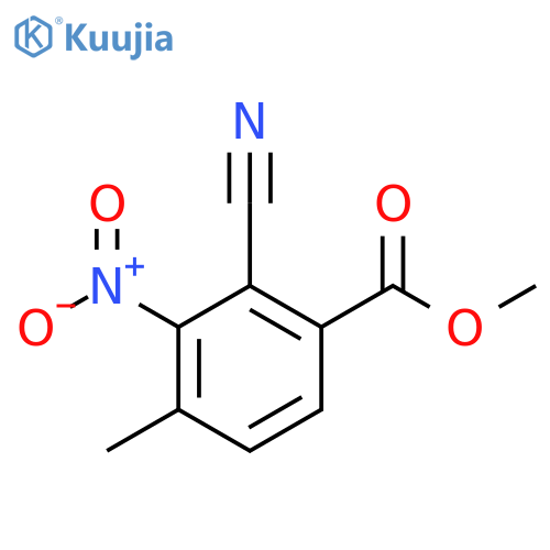 Methyl 2-cyano-4-methyl-3-nitrobenzoate structure