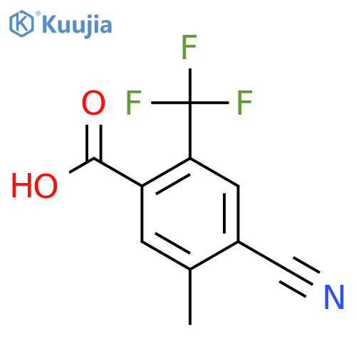 4-Cyano-5-methyl-2-(trifluoromethyl)benzoic acid structure